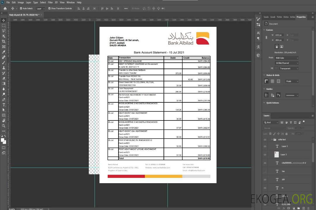Banque d'Arabie Saoudite Albilad excel pdf template Banque d'Arabie Saoudite Albilad excel pdf template